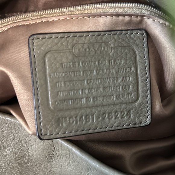 Coach Sage Green Hobo Bag with Gold Accents - Picture 8 of 9